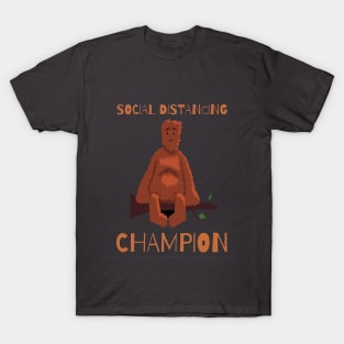 Bigfoot Social Distancing Champion T-Shirt